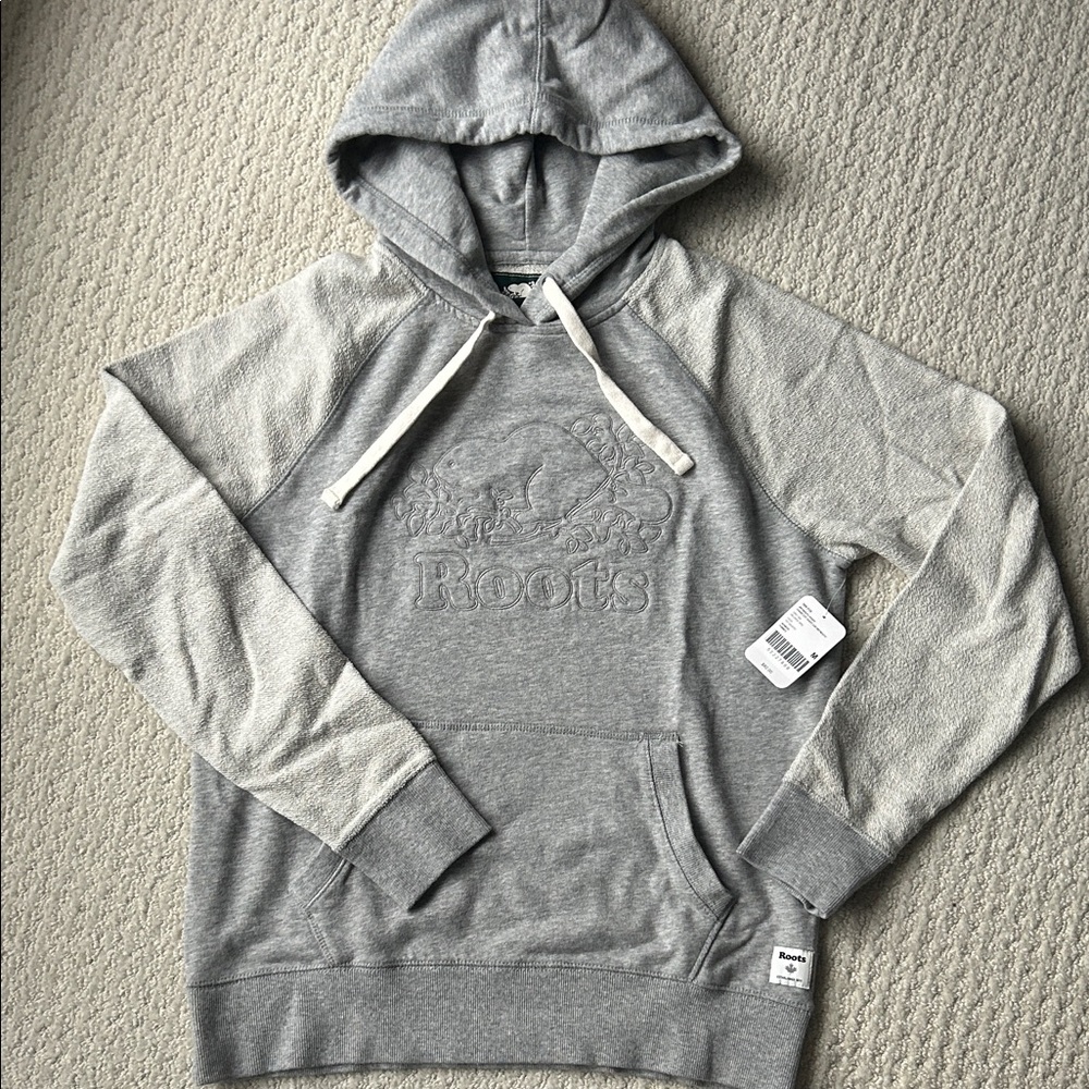 Roots Gray Hoodie NWT